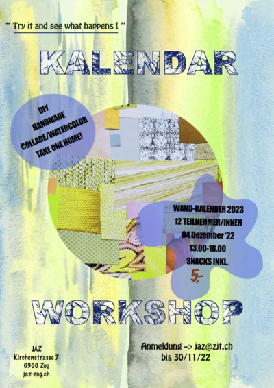 Flyer DIY Kalender Workshop