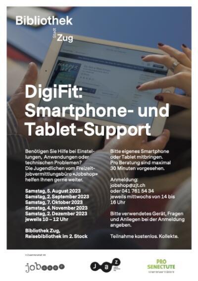 Flyer Smartphone- und Tabletsupport